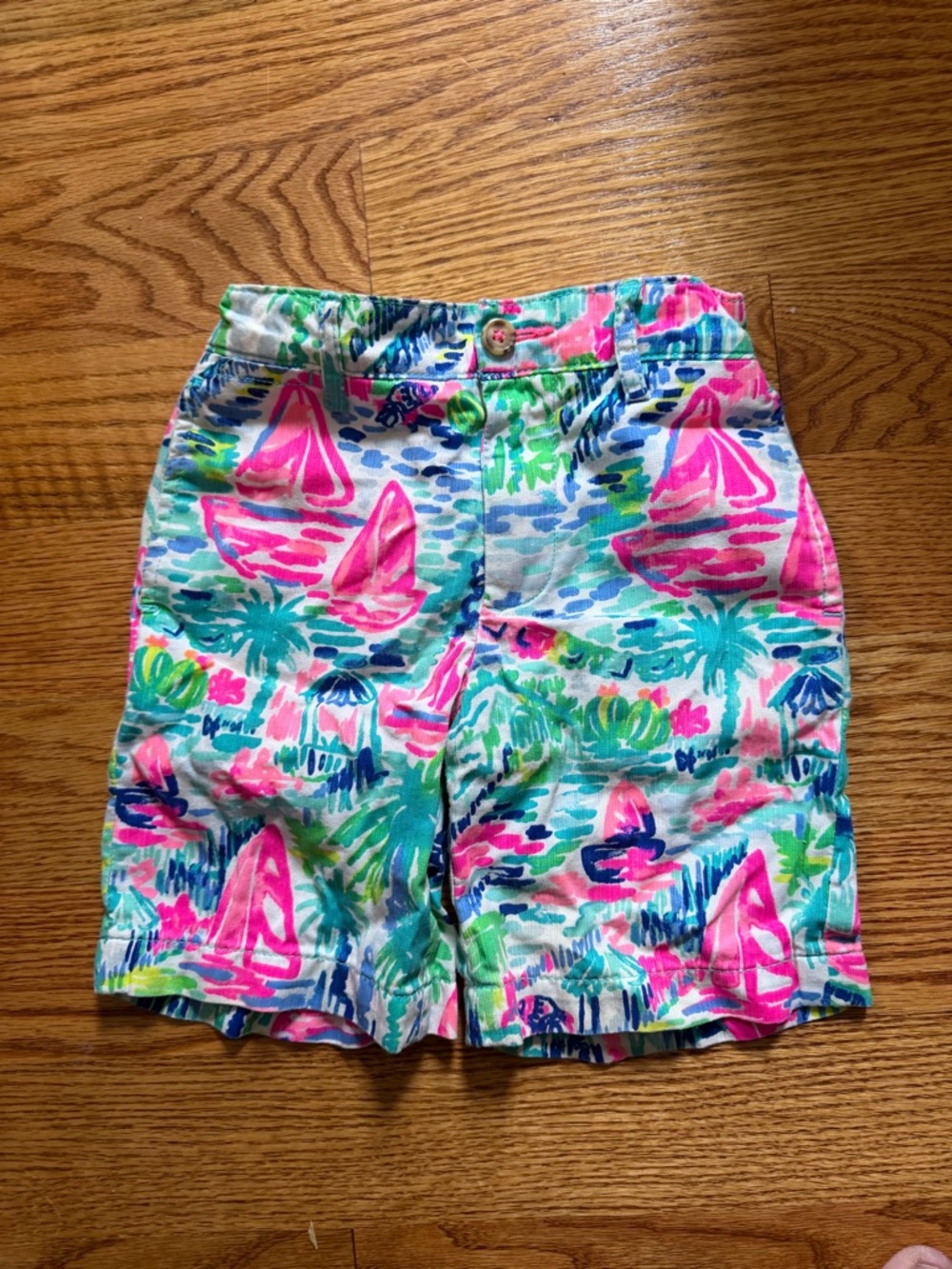 Lilly Pulitzer Boys size 3 Salt in the Air Beaumont Shorts EUC